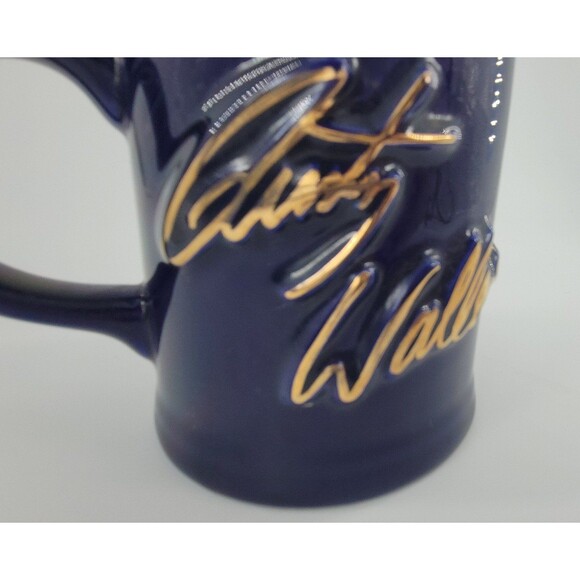 NASCAR Mug Rusty Wallace #2 Embossed Blue Gold Signature Coffee Tea Cup 12oz - Picture 4 of 10